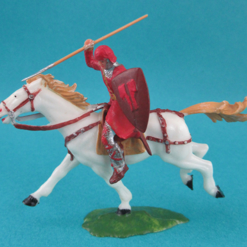 8853 4 Cavalier normand avec lance et écu sur cheval 2 (III a).